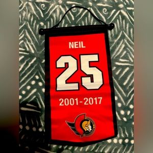 Chris Neil Small Jersey Retirement Banner